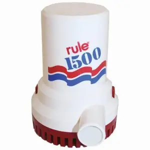 Rule 24v 1500 Bilge Pump, Submersible 1500GPH